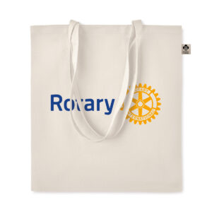 Rotary Baumwolltasche aus Organic-Cotton, umweltfreundlich, faltbar & wiederverwendbar.